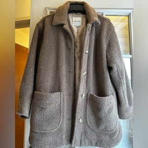 Madewell belrose teddy shirt jacket